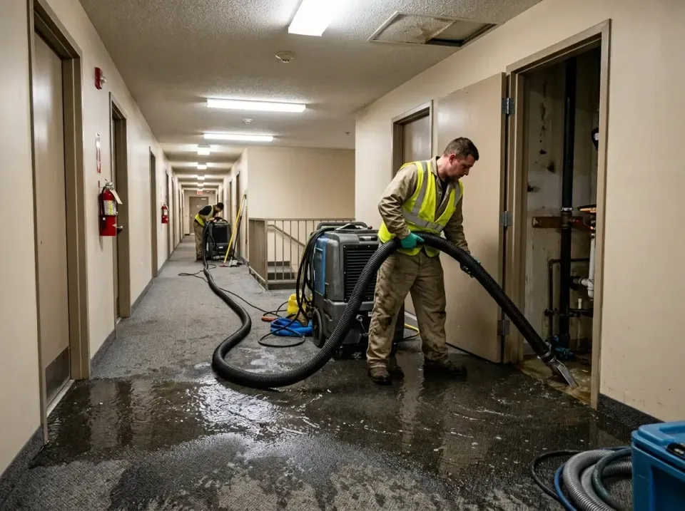 multi-unit-apartment-hallway-f-005 — frequently asked questions, Emergency Burst Pipe Water Extraction & Removal in Lake Lot…